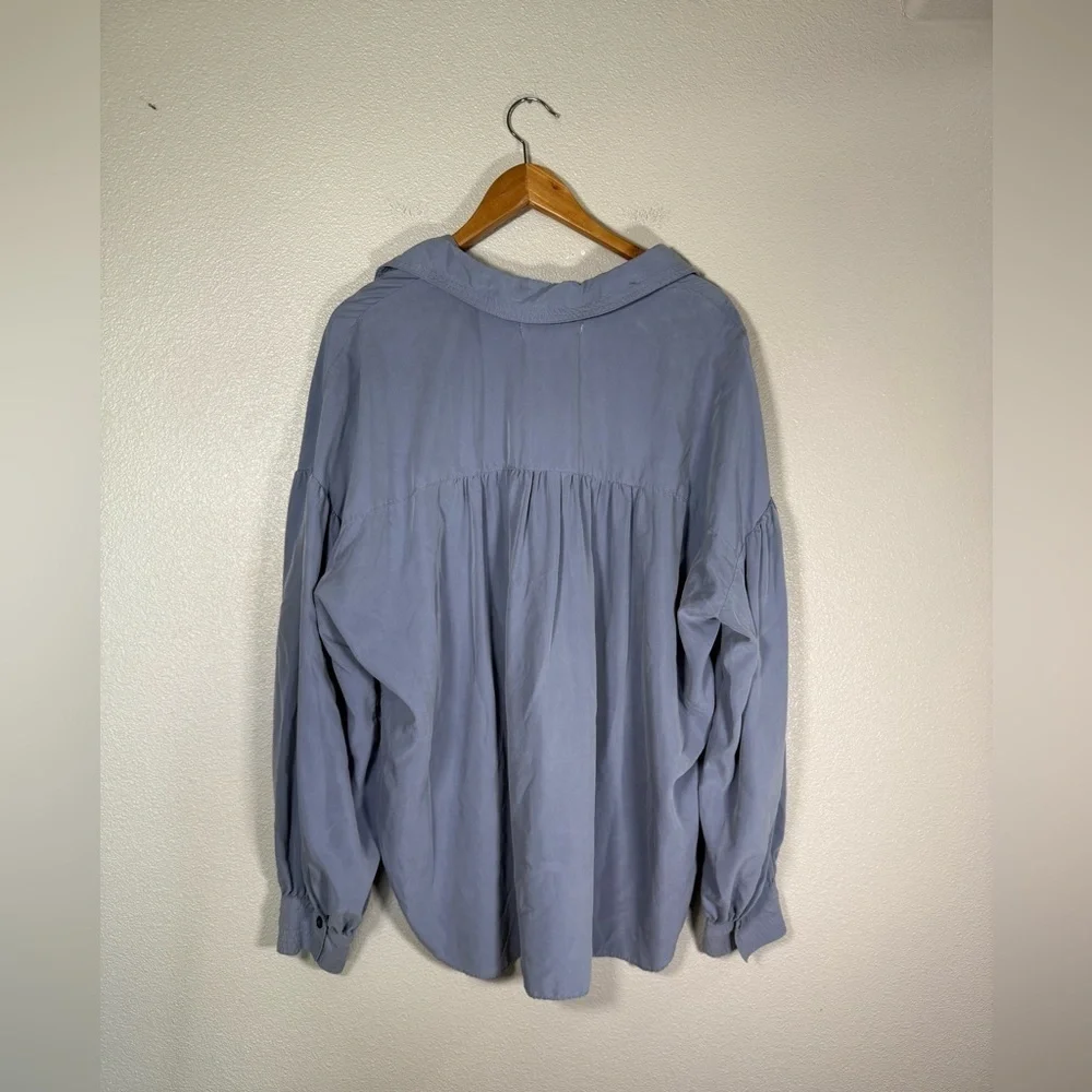 Free People we The Free Love Until Tomorrow Pullover Tunic Top in Sky Large O8